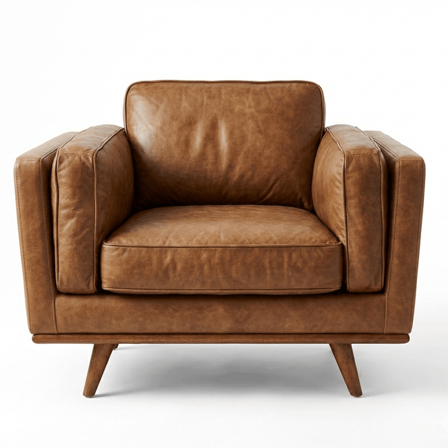 Monroe Leather Armchair Hover Image