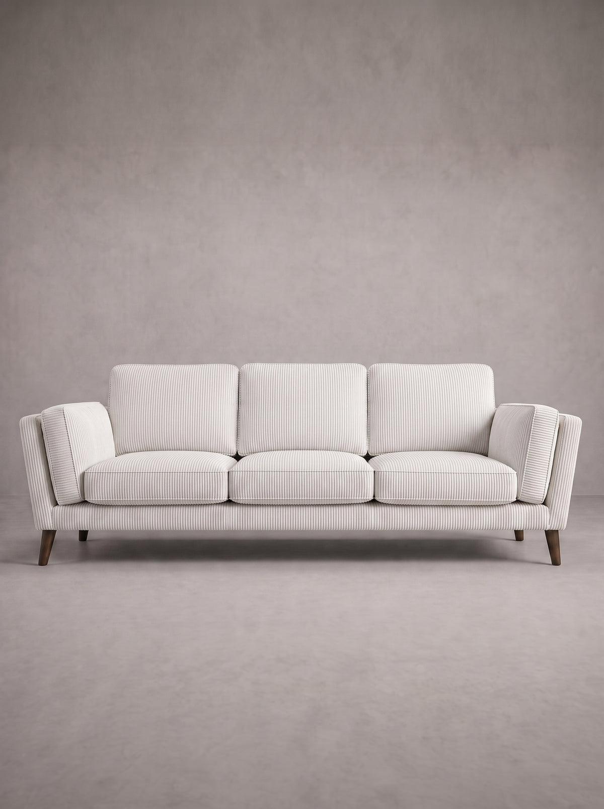 Monroe Sofa - White Corduroy
