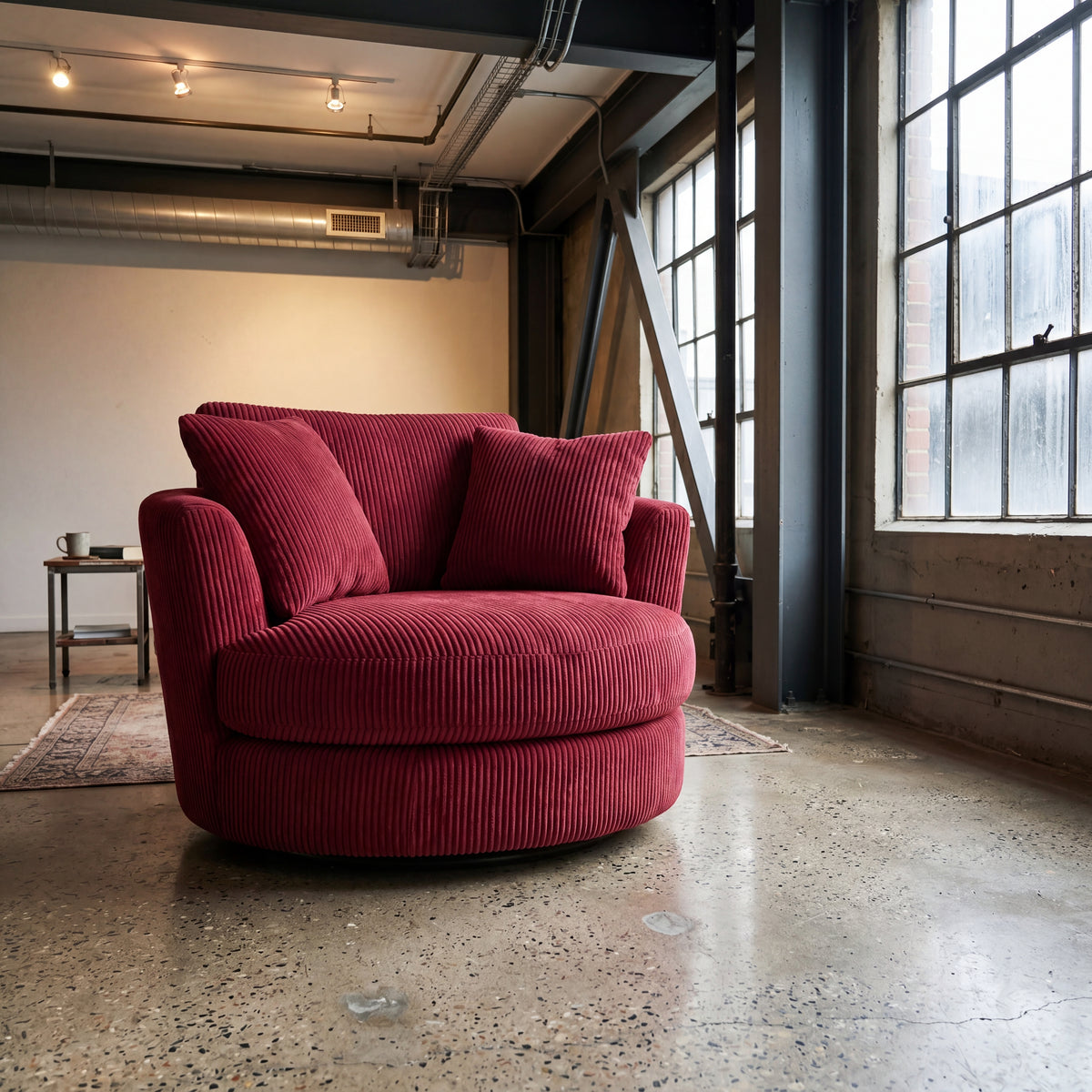 Cuddle Swivel Chair - Samurai Red — Lifestyle