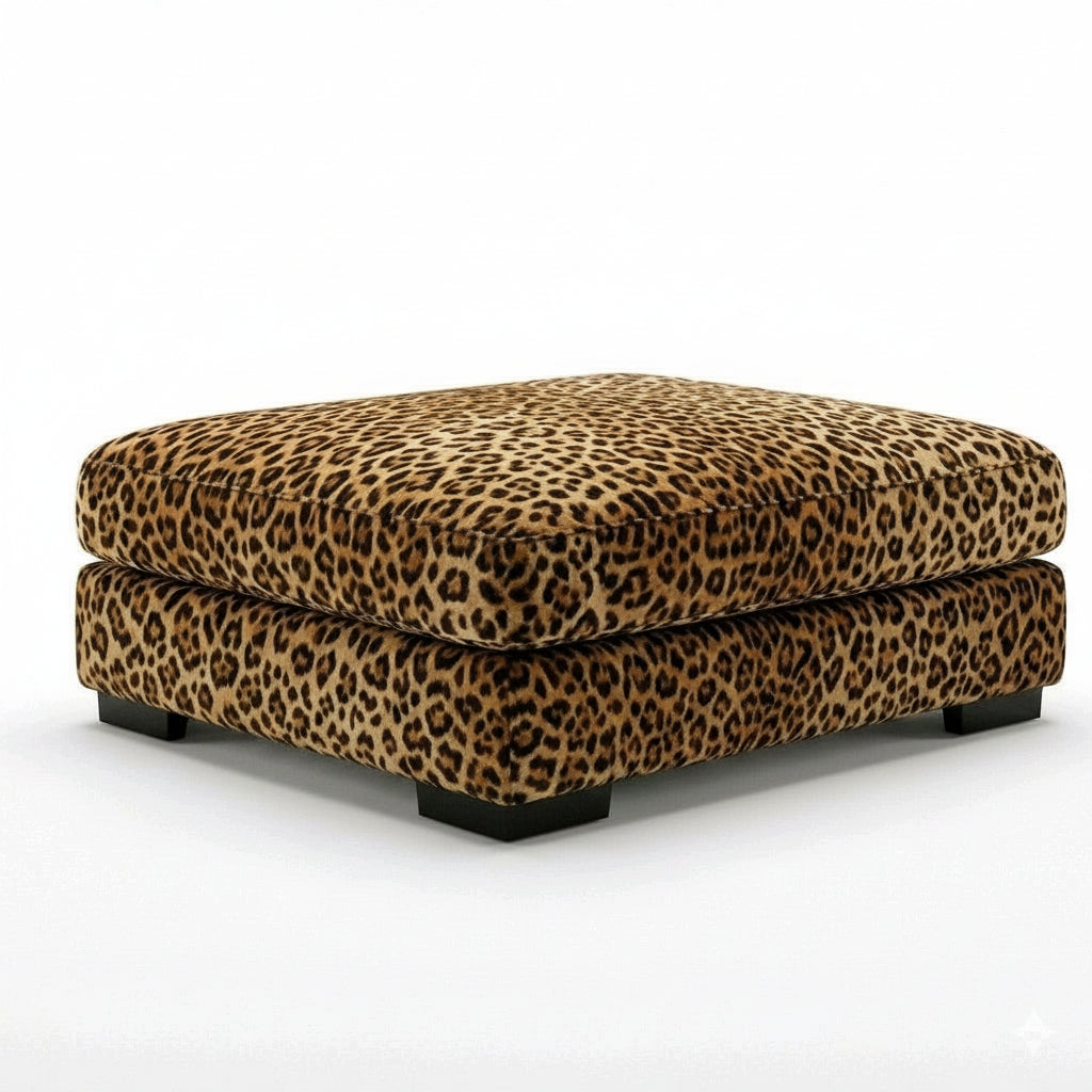 Cloud Ottoman Leopard Print - Product Image 1