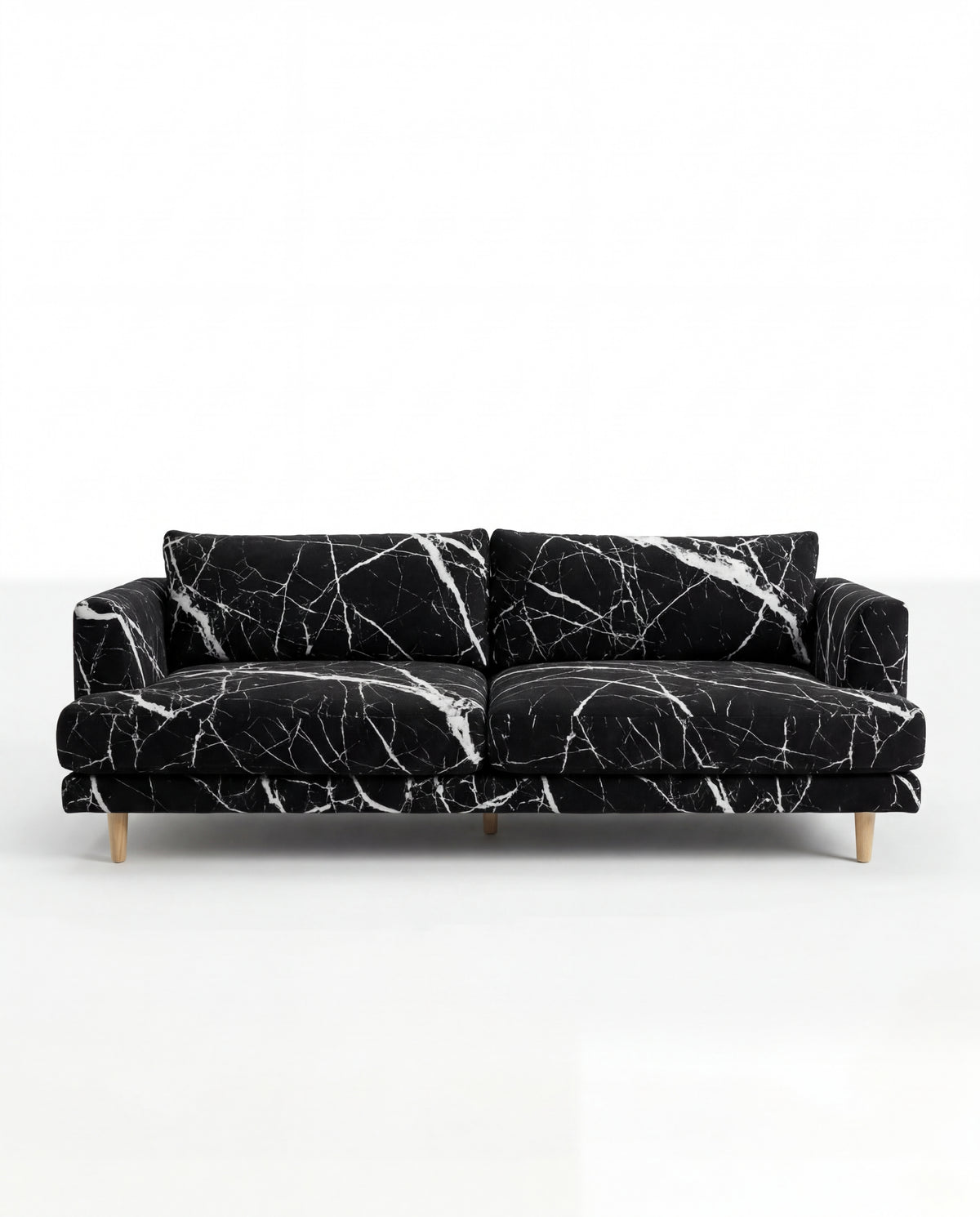 Lightning Black Marble - Lifestyle Setting | Vibe Sofas