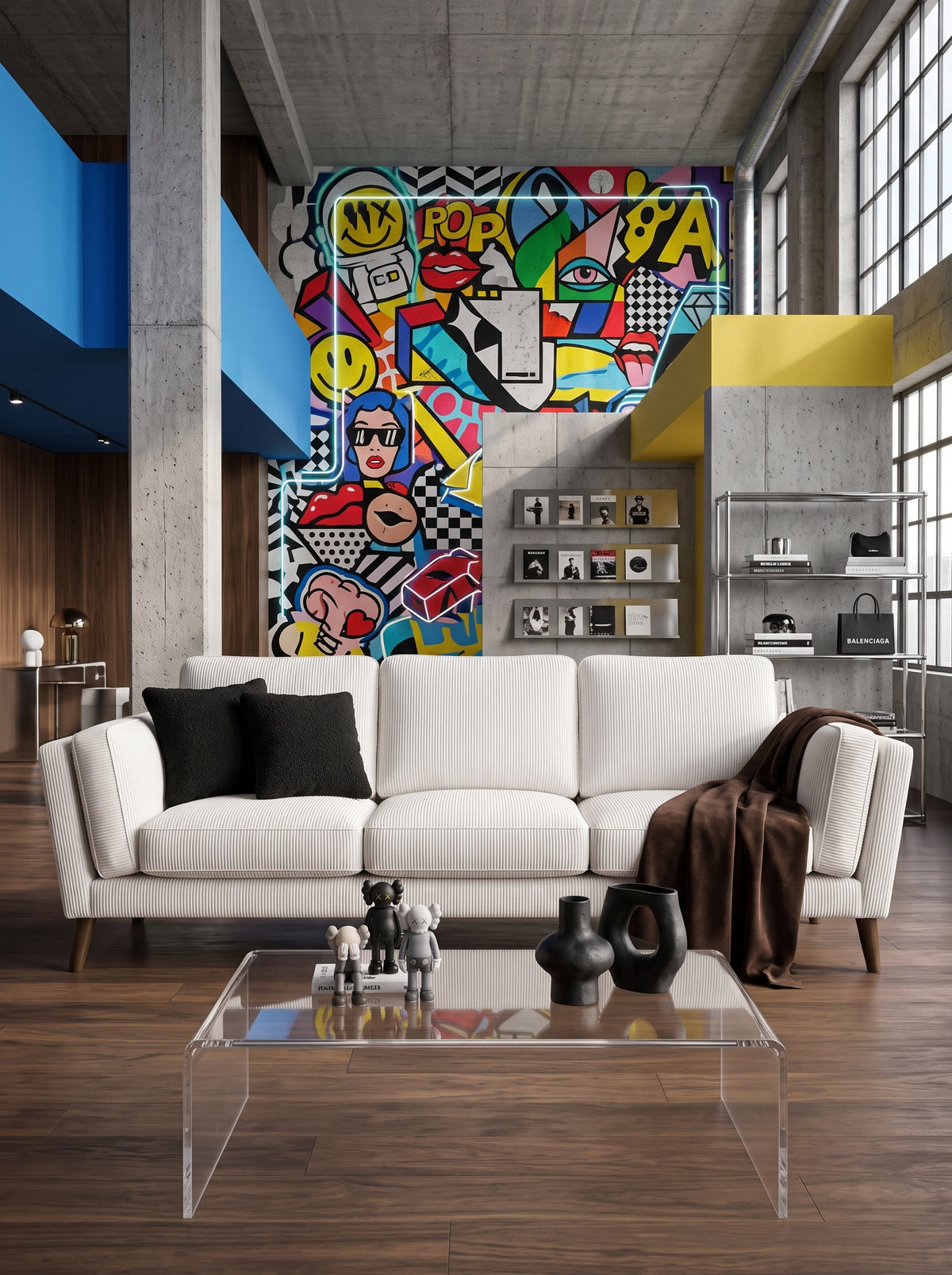 Monroe Sofa - White Corduroy — Lifestyle