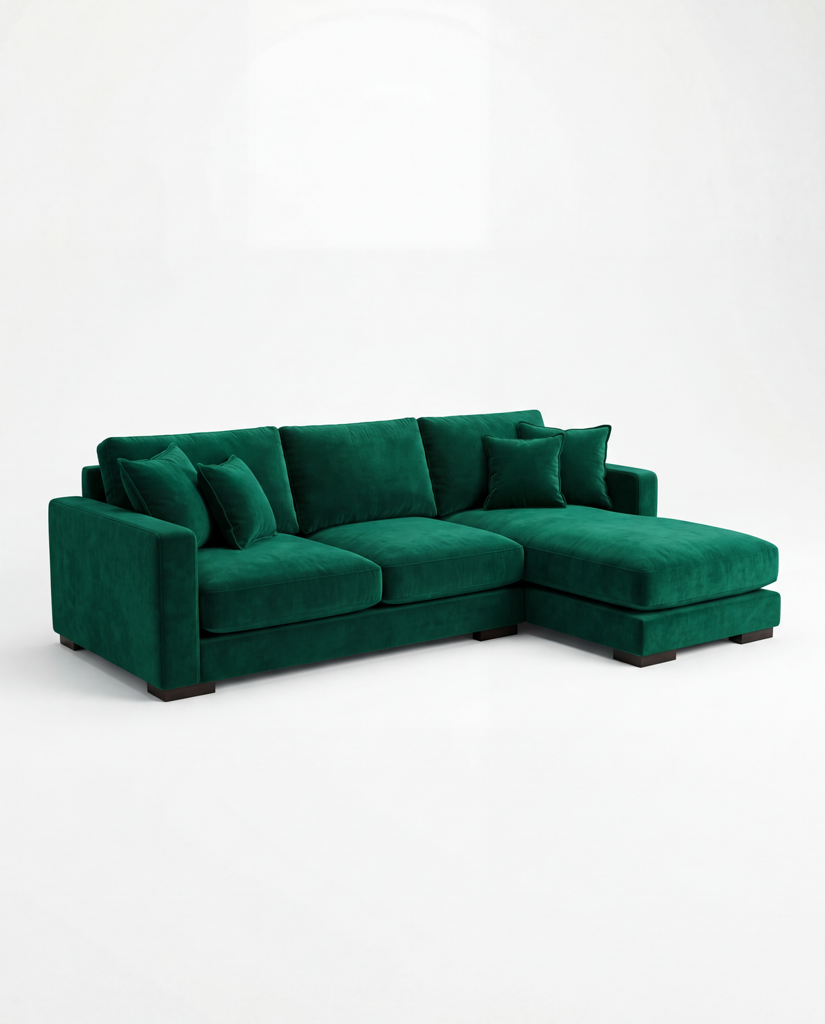 City Chaise Lounge Royal Green - Lifestyle Setting | Vibe Sofas