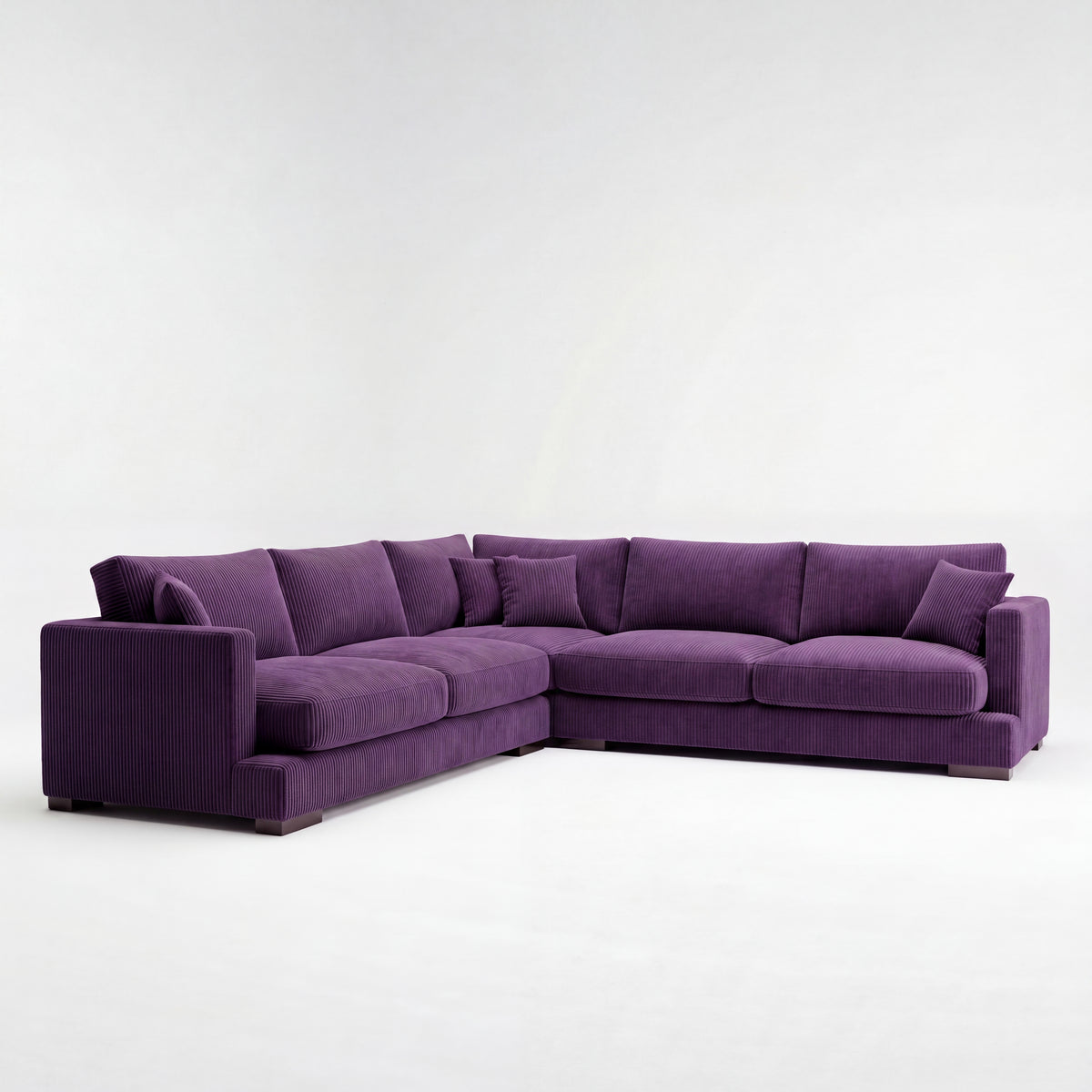 Cloud Corner Lounge Purple Corduroy - Product Image 1