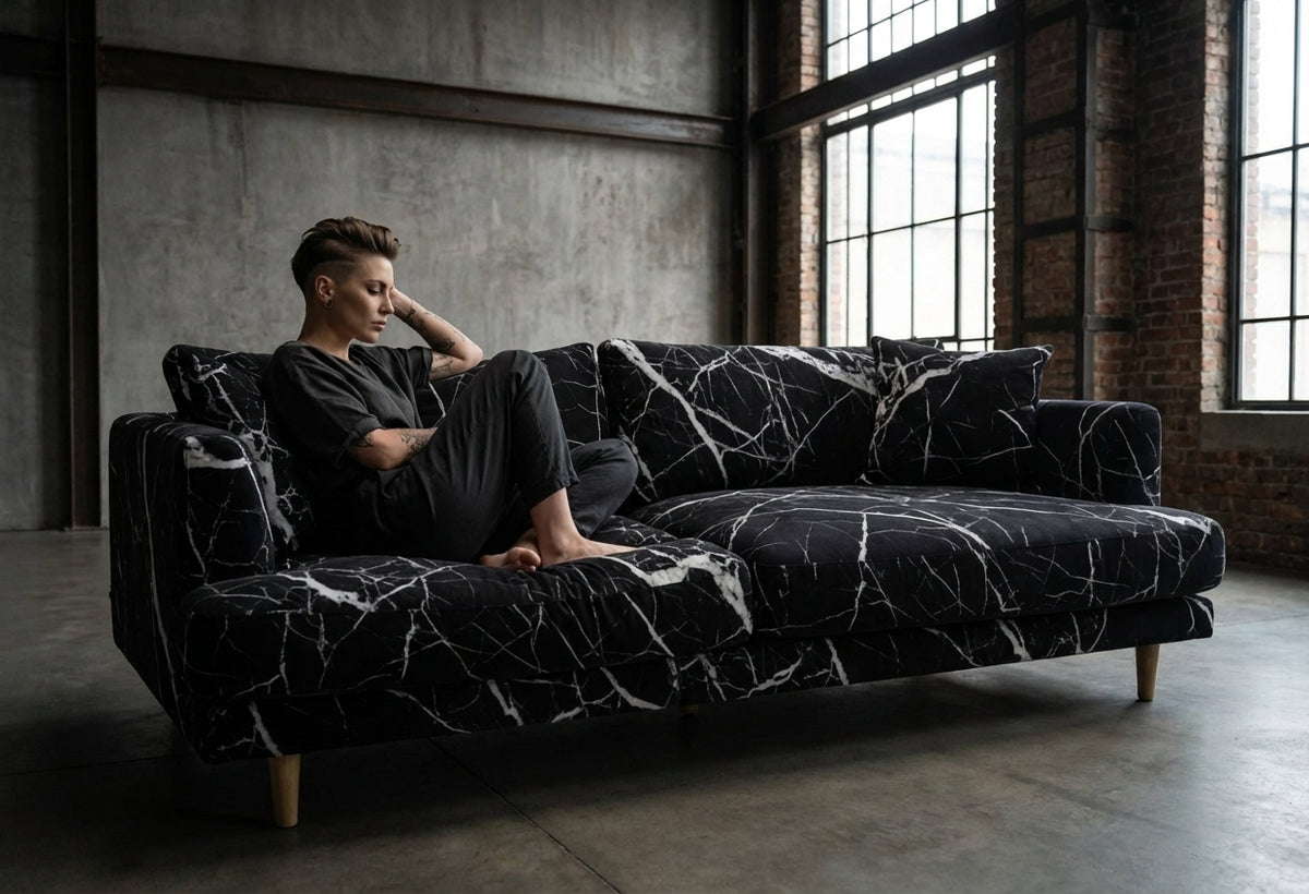 Lightning Black Marble - View 7 | Vibe Sofas Australia