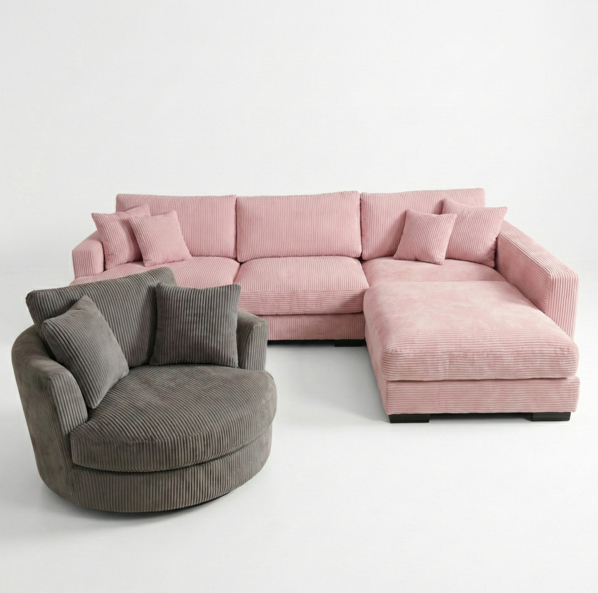 Baby Pink Cloud Chaise Lounge — Lifestyle