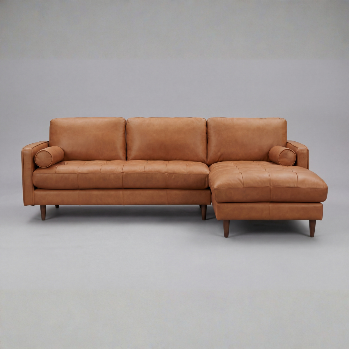 Rolo Chaise Lounge - Front View | Vibe Sofas Australia