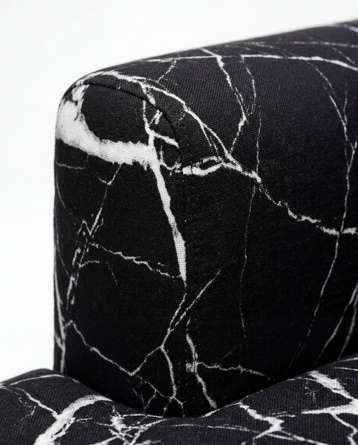 Lightning Black Marble - Fabric Detail | Vibe Sofas