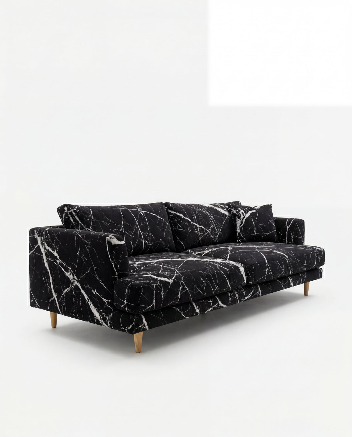 Lightning Black Marble - Alternative Angle | Vibe Sofas
