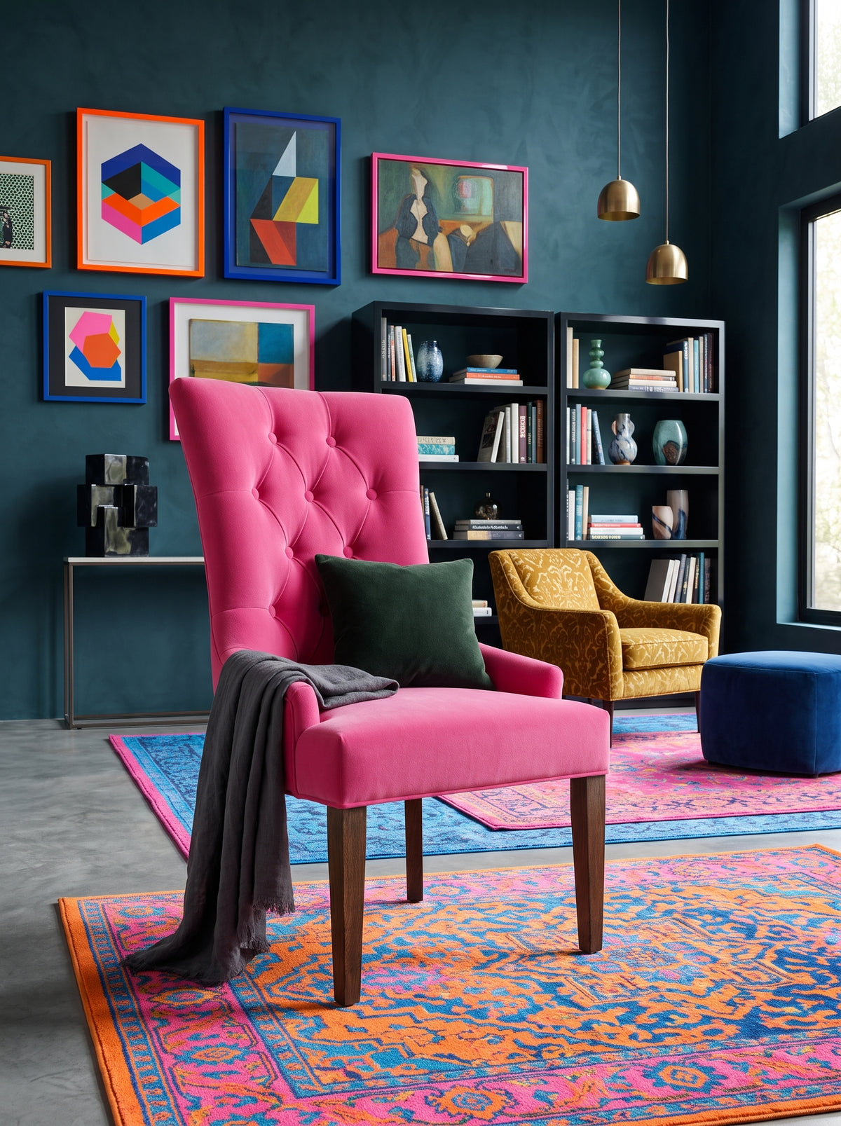 Vibe Dining Chair - Barbie Pink Velvet