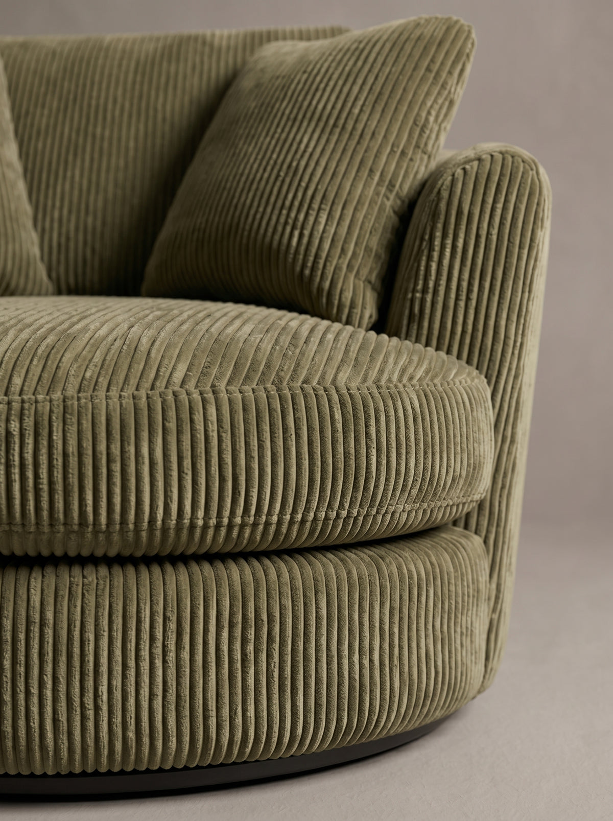 Cuddle Swivel Chair - Olive Green