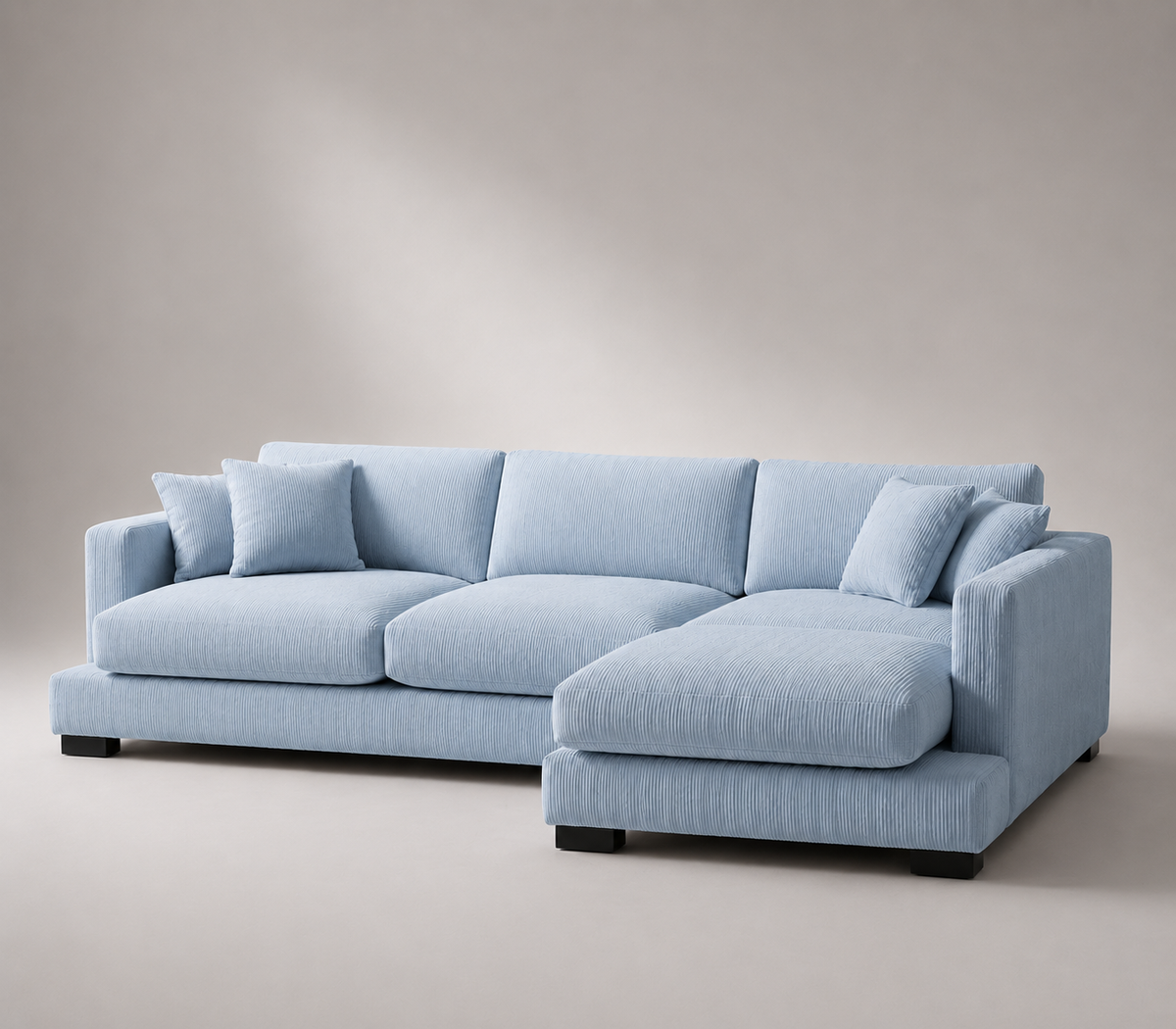 Baby Blue Cloud Chaise Lounge - Front View