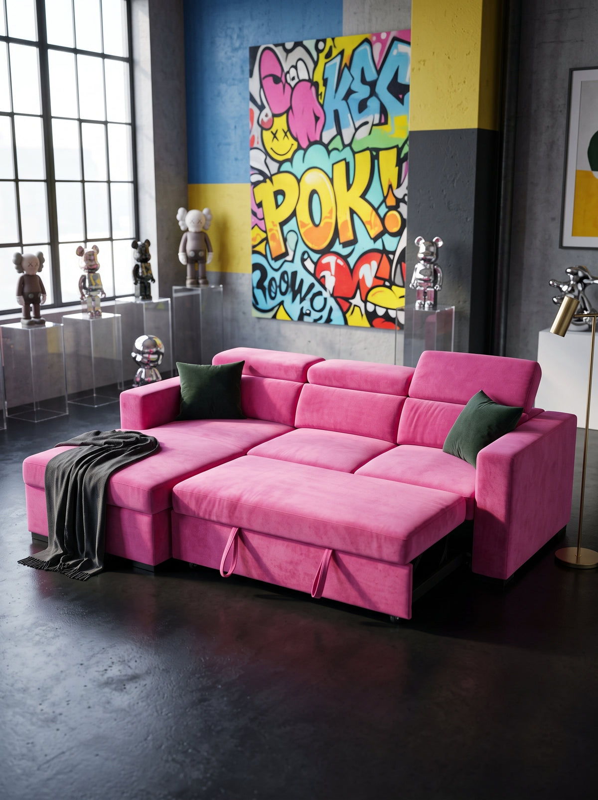 Evo Sleeper Chaise Lounge Barbie Pink — Lifestyle