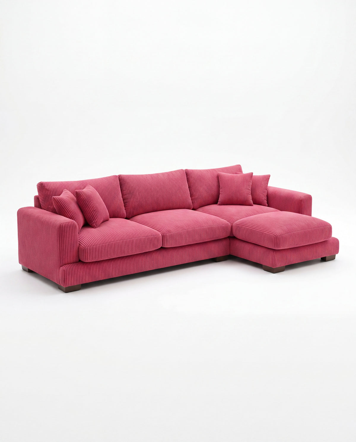 Cloud Chaise Lounge Candy Pink Corduroy - Product Image 8