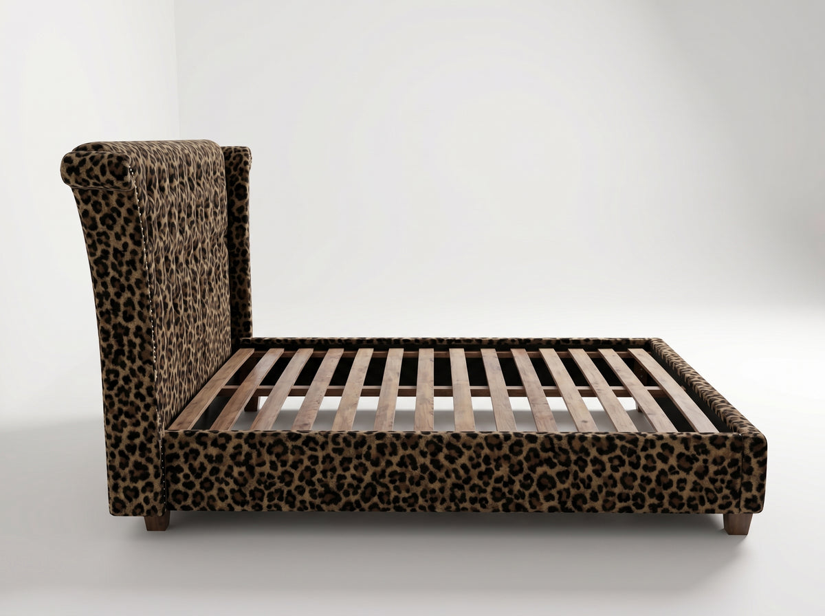 Escala Bedframe King - Leopard Print