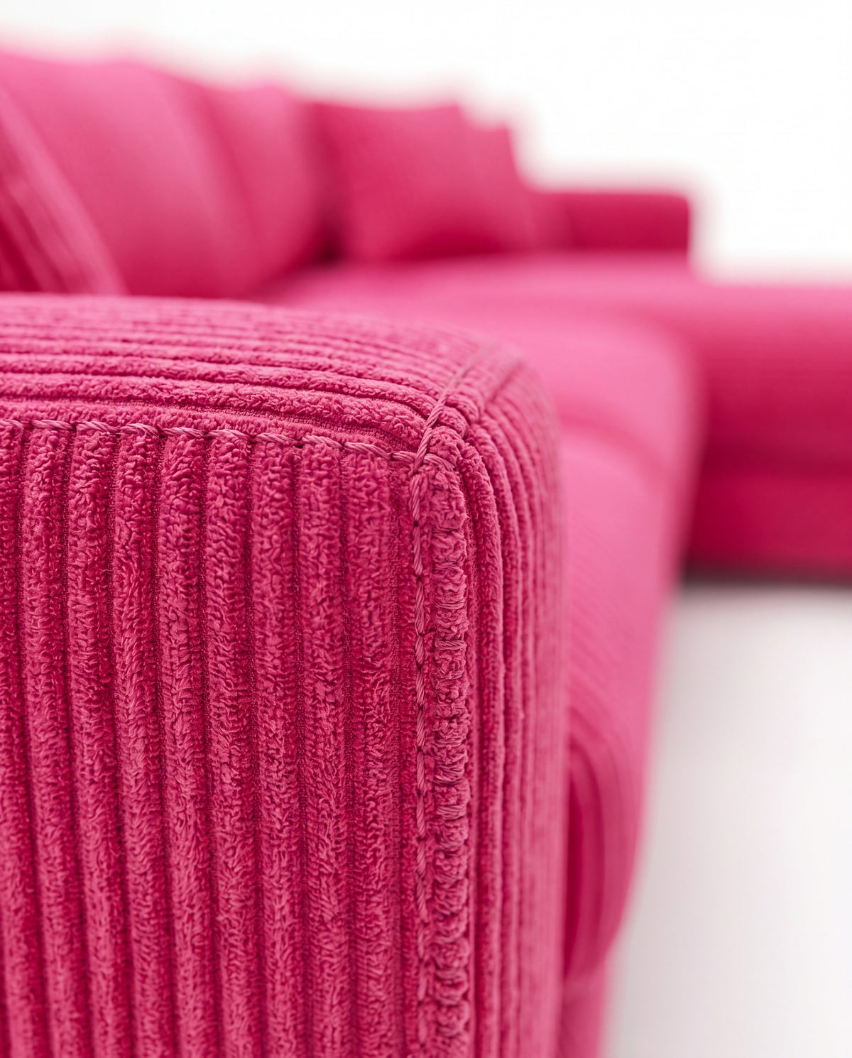 Cloud Chaise Lounge Candy Pink Corduroy - Product Image 6