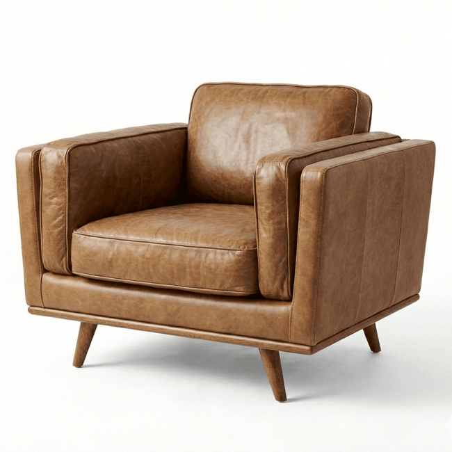 Monroe Leather Armchair Main Image