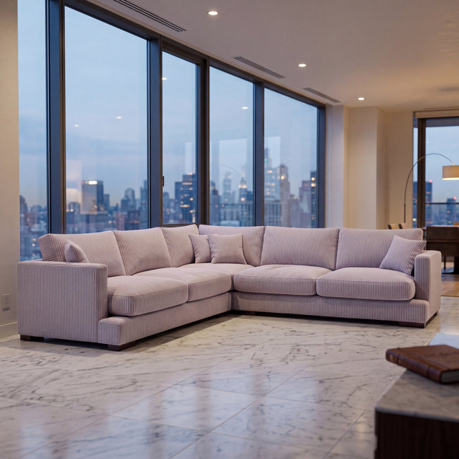 Cloud Corner Lounge Lilac Corduroy Main Image
