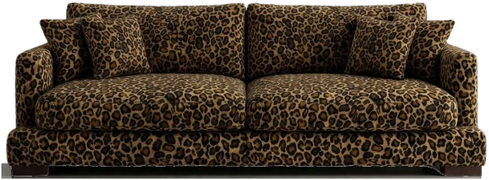 Leopard Print Sofa
