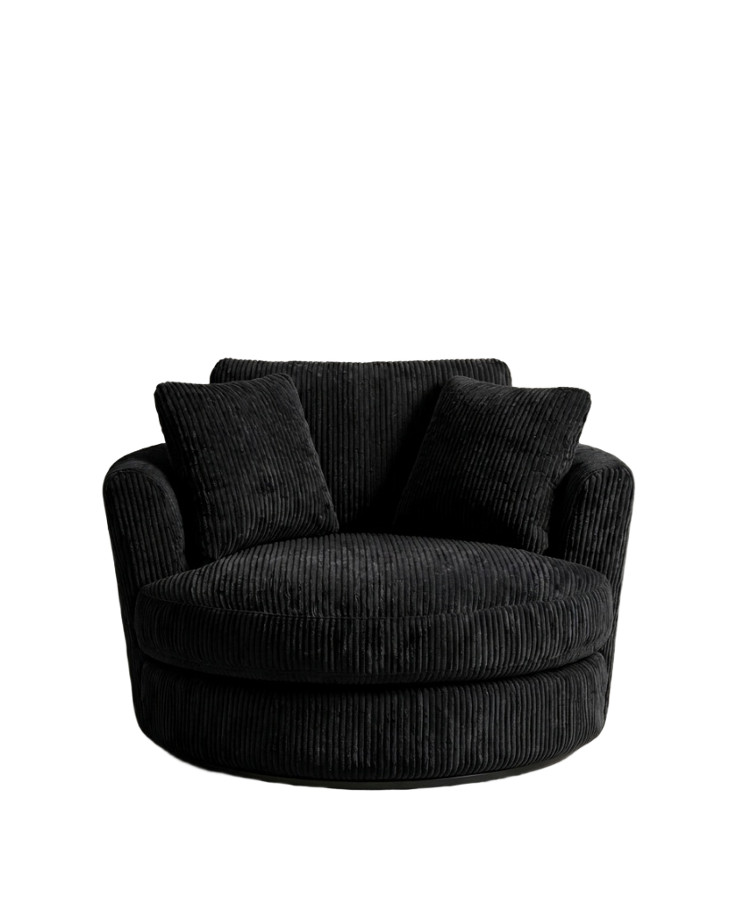 Bagira Black Swivel Chair