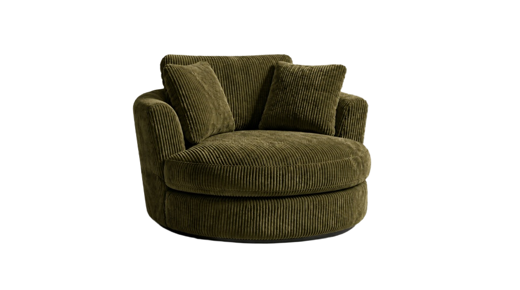 Olive Green Swivel Chair